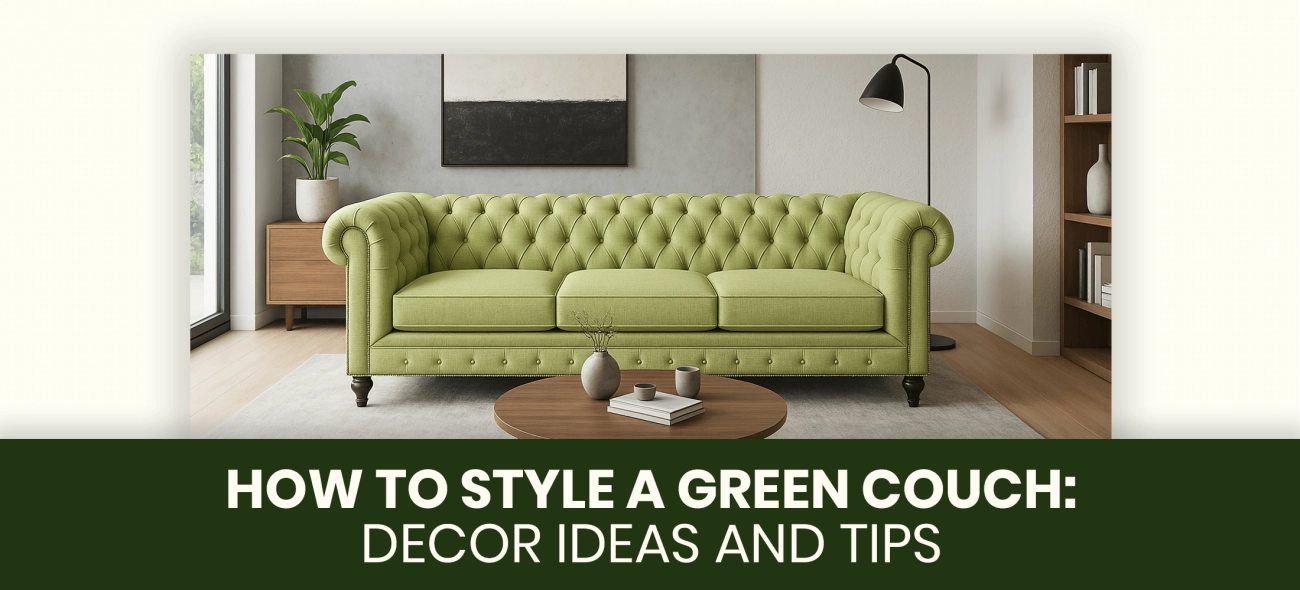 Eco-Chic Sofa Styling with Greenery