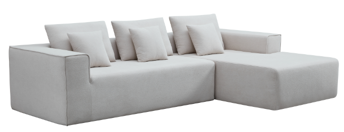 L-Shaped Sectional Compress Sofa – Smart Form for Small Spaces HSM-9313